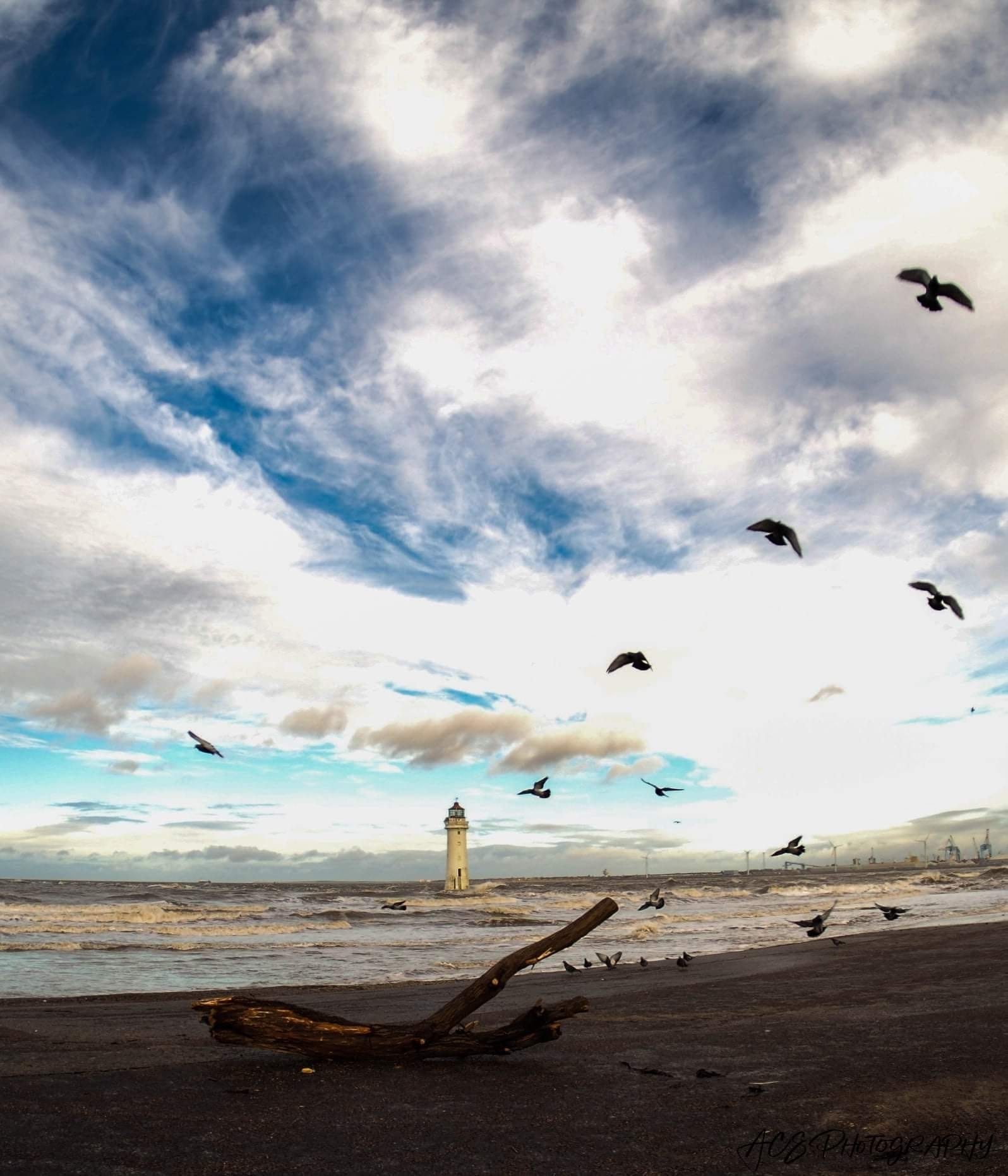 Beach storm photography